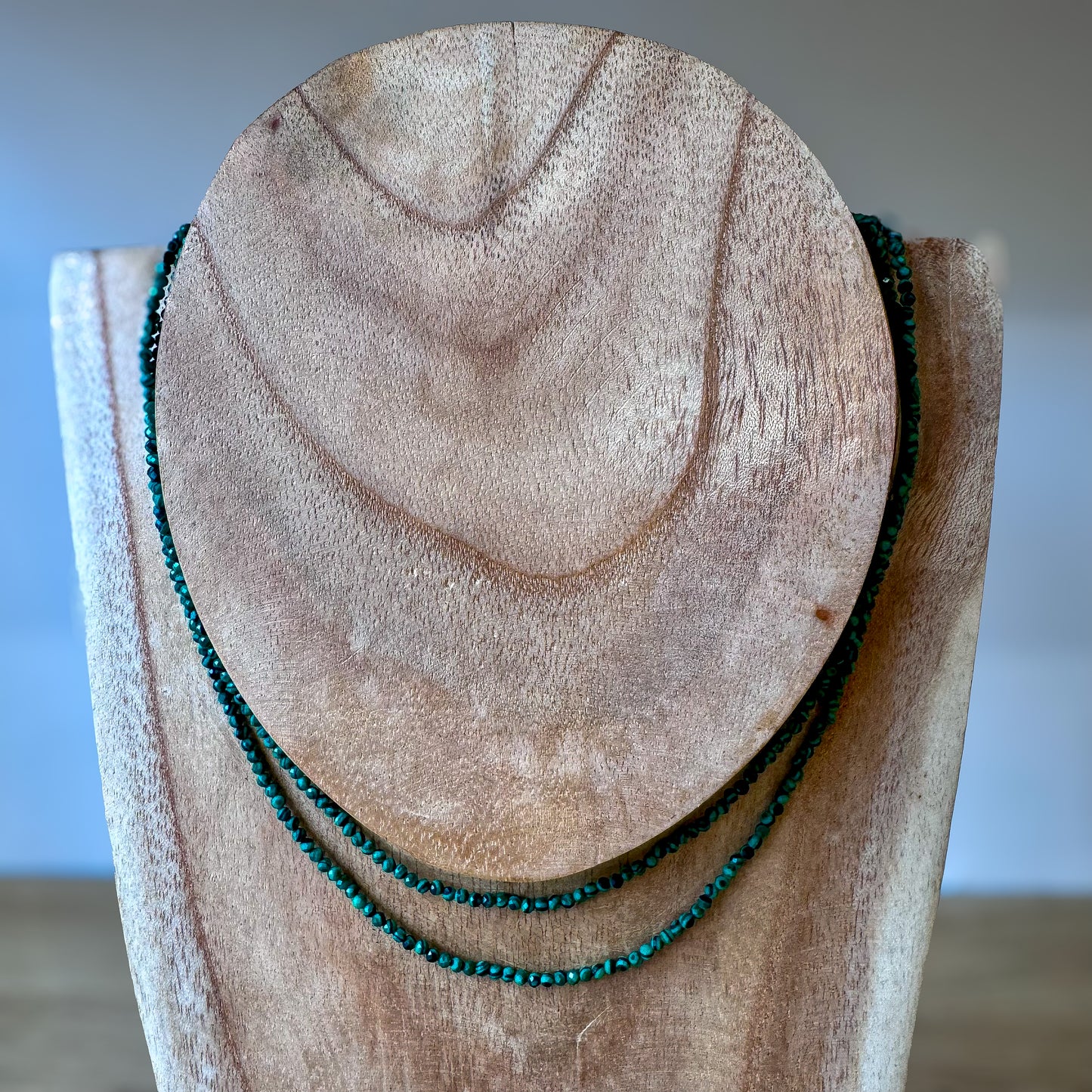 Collier pierres fines: Malachite