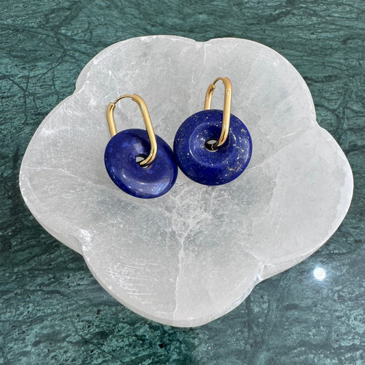 Boucles Lapis lazuli