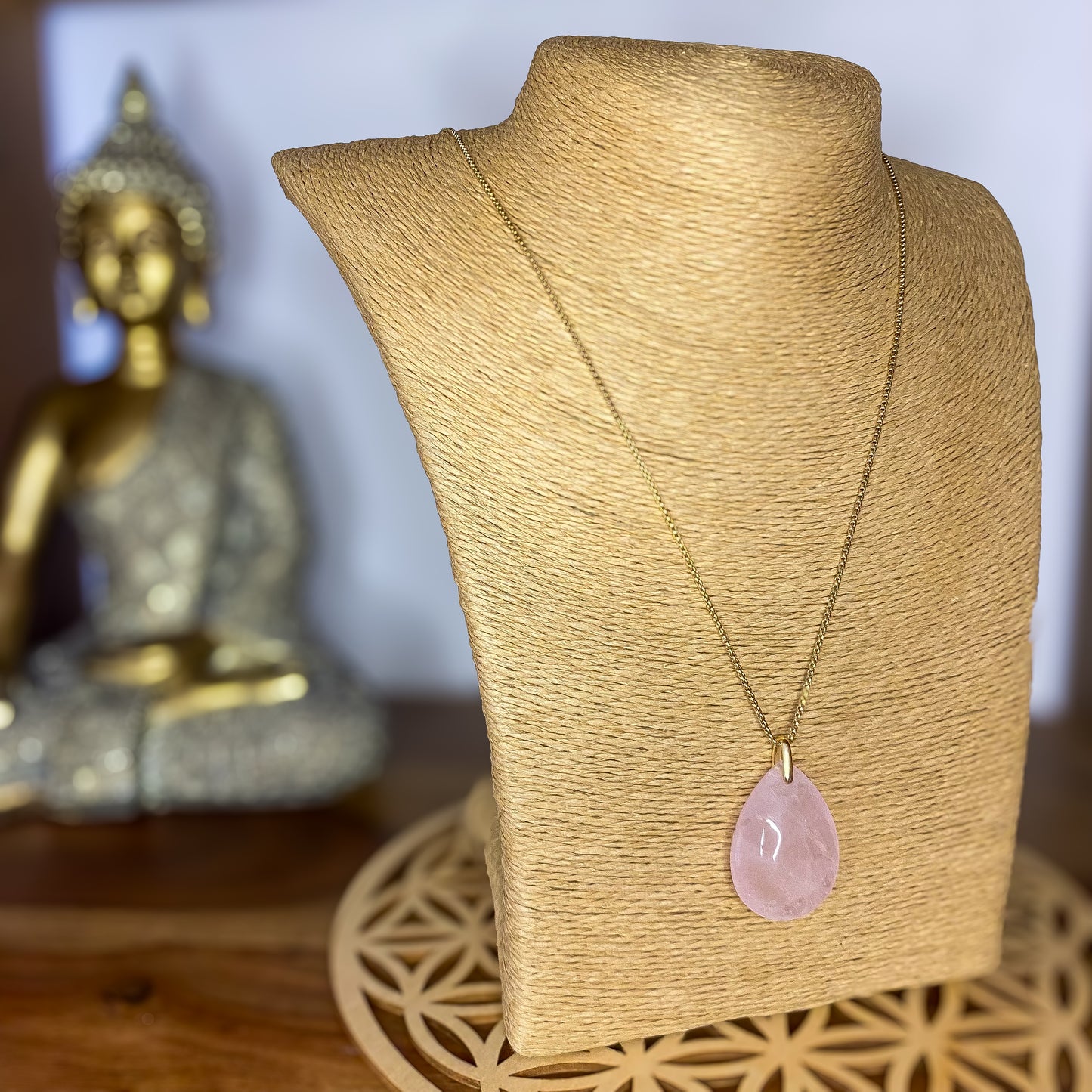 Quartz rose Goutte
