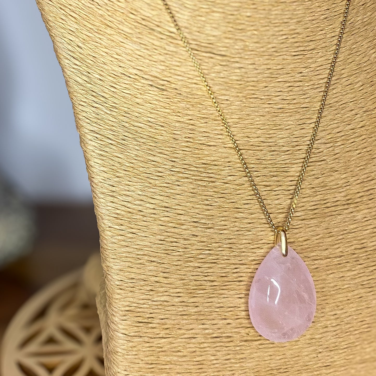 Quartz rose Goutte